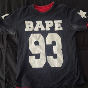 bape reversible shirt size small